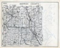 Barron County Map, Wisconsin State Atlas 1933c
